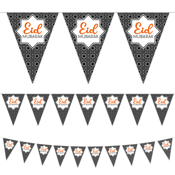 black_eid_mubarak_geometric_plastic_bunting
