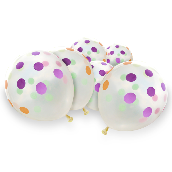 clear_multicolour_polka_dot_balloons
