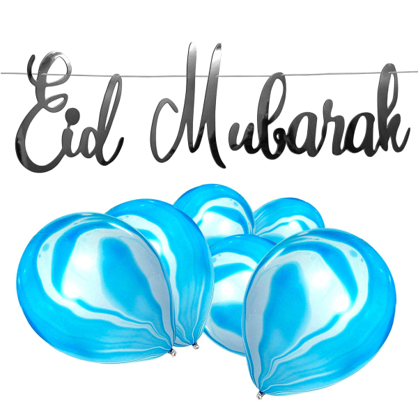 eid_mubarak_silver_bunting_blue_marble_balloons