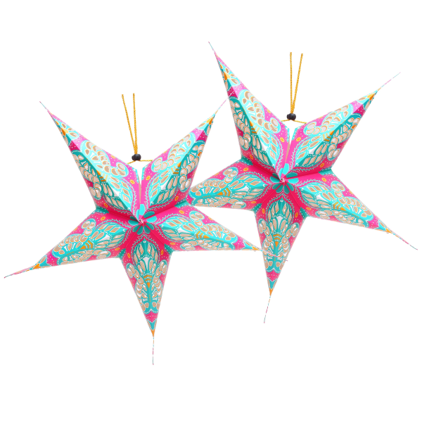 pink_turquoisehangingstarsx2